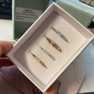 Bombparty Luxe bands - size 8 ring - Diamond cubic zirconia